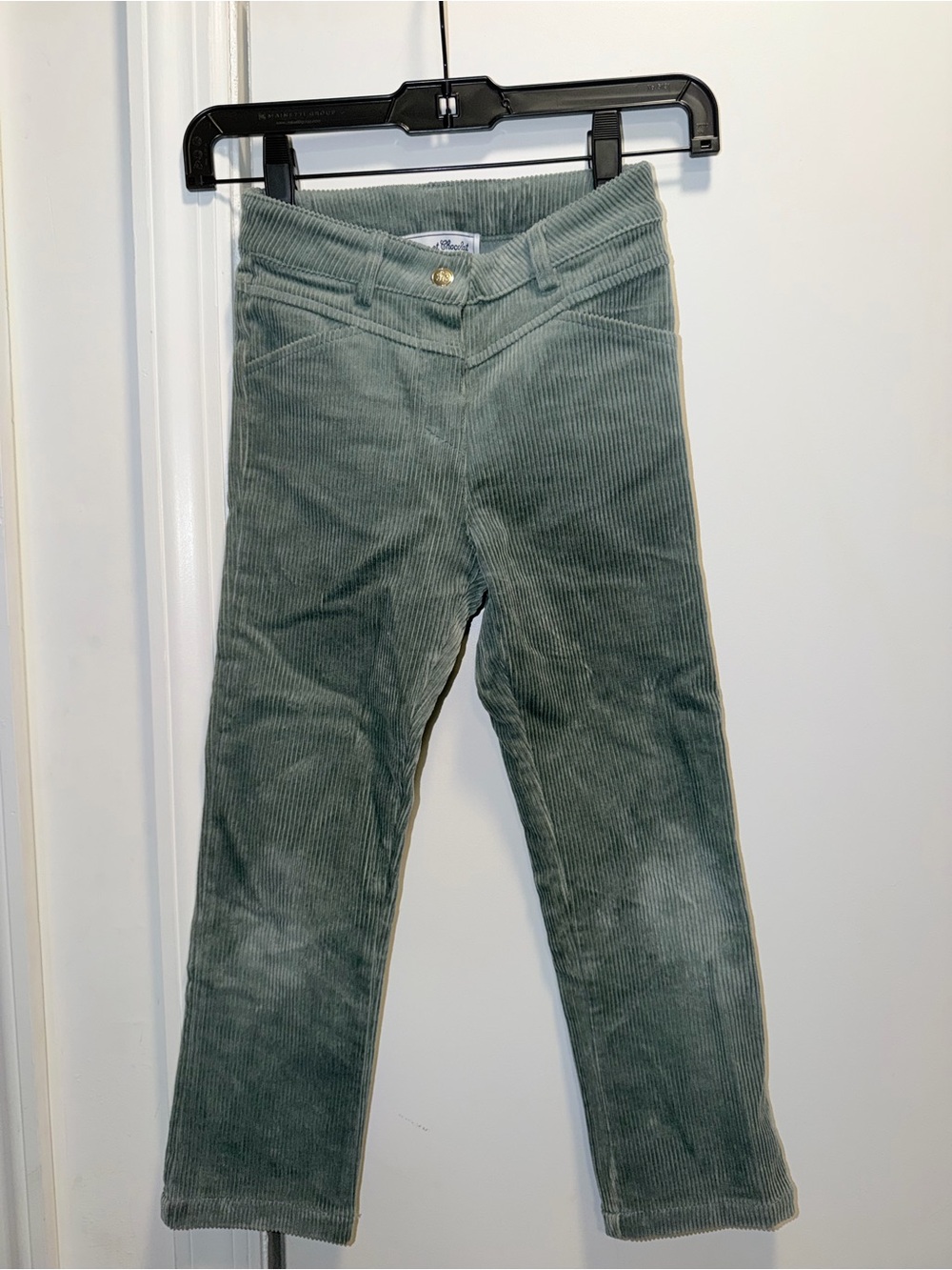 Tartine et Chocolat Corduroy Kids Pants in Sage Green